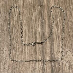 Tiffany & Co 925 Sterling Silver Oval Link Chain Womens 16” Inch Rope Necklace